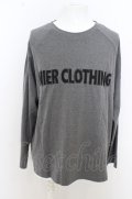 【SALE】NieR Clothing カットソー.LOGO刺繍 GRAY CUTSEW /グレー/ O-23-08-09-003-Ni-to-IG-ZT180