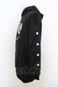 画像2: 【SALE】NieR Clothing パーカー.BLACK SLEEVE BUTTON HOODIE /ブラック/F O-23-08-09-023-Ni-to-IG-ZT408 (2)