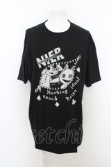 【SALE】NieR Clothing Tシャツ.NieRちゃんNieRくんptビッグ /ブラック/XXXL O-23-08-09-024-Ni-ts-IG-ZT407