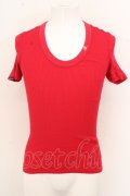 【SALE】BUFFALO BOBS Tシャツ.ビッグバインダーテレコ /レッド/2 O-23-08-19-031-BU-ts-YM-ZT160
