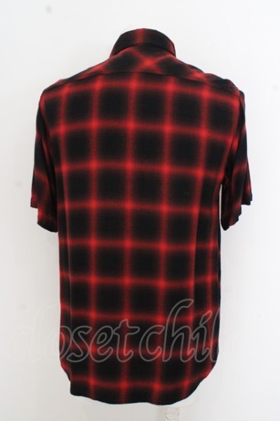 画像3: Zephyren シャツ.チェックネル五分袖 /レッド/M O-23-08-19-038-Ze-sh-YM-ZT160 (3)