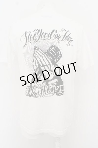 画像2: NineMicrophones Tシャツ.プレイハンド /ホワイト/L O-23-08-19-056-KU-ts-YM-ZT429 (2)