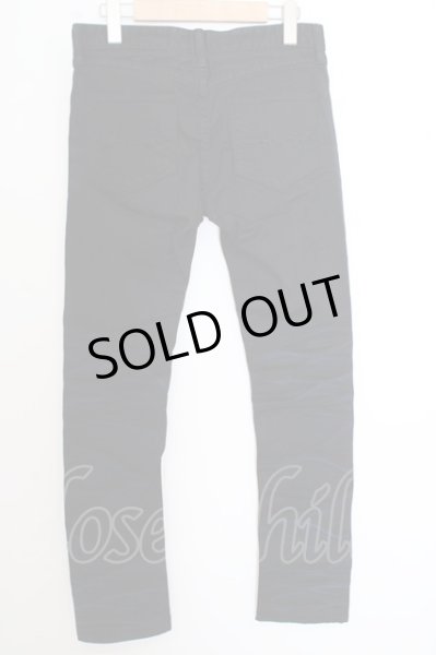 画像3: CIVARIZE パンツ.Cosmicグラデーション箔加工ZIPスキニーデニム'14SS /ブラックｘブルー/42 O-23-08-19-063-CI-pa-YM-ZT429 (3)