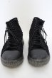 画像2: grounds シューズ. VORTEX GRUNGE/BLACK CANVASスニーカー【27.5cm】 /ブラック/EU43 O-23-08-19-073-GR-sho-YM-ZT6000 (2)