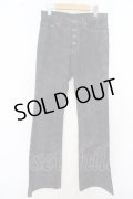 【SALE】TORNADO MART パンツ.ストレッチパイソンベルボトム /ブラック/M O-23-08-24-036-TO-pa-YM-ZT463