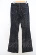 画像5: TORNADO MART パンツ.ストレッチパイソンベルボトム /ブラック/M O-23-08-24-036-TO-pa-YM-ZT463 (5)