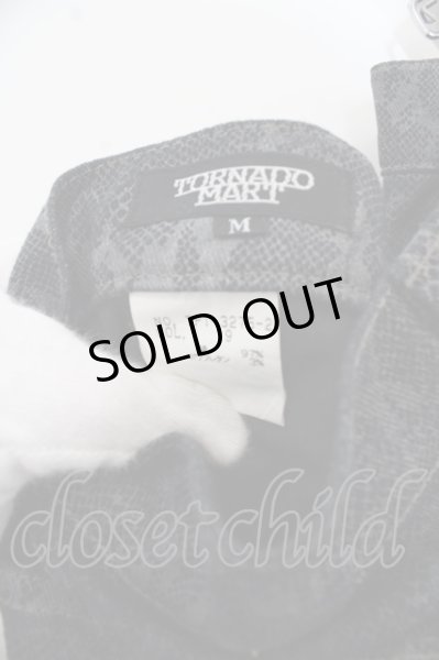 画像6: TORNADO MART パンツ.ストレッチパイソンベルボトム /ブラック/M O-23-08-24-036-TO-pa-YM-ZT463 (6)