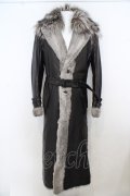 【SALE】TORNADO MART コート.マキシレザーコンビファー'19AW /ブラック/M O-23-08-24-042-TO-ou-YM-ZT-ML017