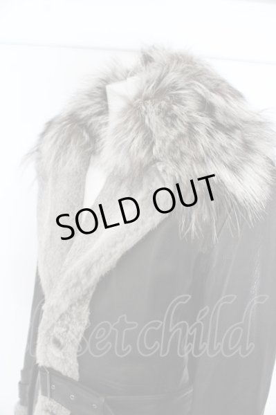 画像2: TORNADO MART コート.マキシレザーコンビファー'19AW /ブラック/M O-23-08-24-042-TO-ou-YM-ZT-ML017 (2)