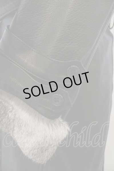 画像4: TORNADO MART コート.マキシレザーコンビファー'19AW /ブラック/M O-23-08-24-042-TO-ou-YM-ZT-ML017 (4)