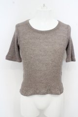【SALE】TORNADO MART Tシャツ.ローゲージサマーニット /ブラウン/ O-23-08-24-008-TO-ts-YM-ZT440