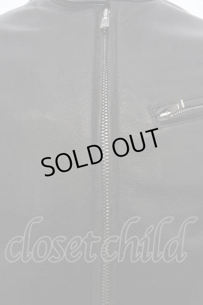 画像2: LITHIUM HOMME ジャケット.COW LEATHER SINGLE RIDERS /ブラック/46 O-23-09-01-006w-1-ja-LI-m-YM-ZT-M002 (2)