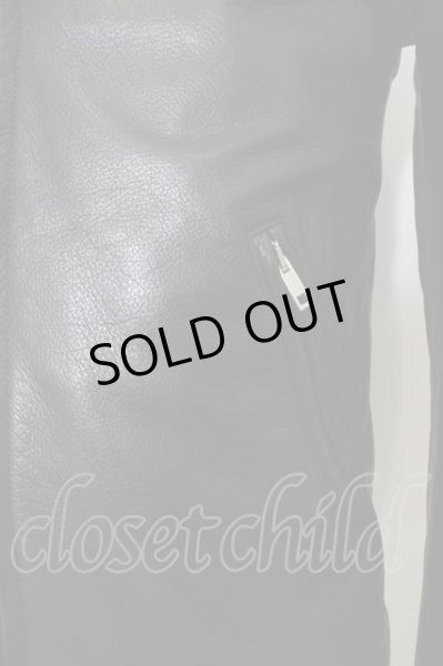 画像3: LITHIUM HOMME ジャケット.COW LEATHER SINGLE RIDERS /ブラック/46 O-23-09-01-006w-1-ja-LI-m-YM-ZT-M002 (3)