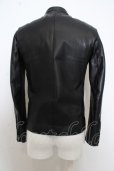 画像5: 【SALE】LITHIUM HOMME ジャケット.COW LEATHER SINGLE RIDERS /ブラック/46 O-23-09-01-006w-1-ja-LI-m-YM-ZT-M002 (5)