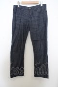 【WINTERセール】Zero by TORNADO MART パンツ.ハイパーデニムクロップド /ネイビー/M O-23-09-01-010-Ze-pa-YM-ZT328