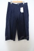 【WINTERセール】KMK(KINGLY MASK) パンツ.【タグ付き】ワイドデニムサルエル /インディゴ/M O-23-09-01-013-KM-pa-YM-ZT328