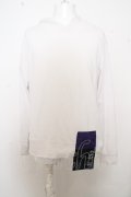 【SALE】KMK(KINGLY MASK) パーカー.パッチワイドプルオーバー /ホワイト/F O-23-09-01-002-KM-to-YM-ZT185