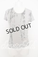【SALE】SEANA Tシャツ.パイソンpt /グレー/S O-23-09-14-018w-1-ts-SE-m-IG-ZT424