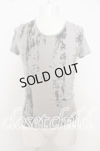 【SALE】SEANA Tシャツ.パイソンpt /グレー/S O-23-09-14-018w-1-ts-SE-m-IG-ZT424