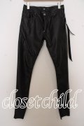 【SALE】青激-SEIGEKI- パンツ.Eco Bio Washed Leather /ブラック/28 O-23-09-14-022-GE-pa-YM-ZT-ML022