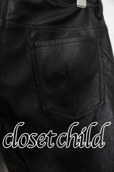 画像4: 青激-SEIGEKI- パンツ.Eco Bio Washed Leather /ブラック/28 O-23-09-14-022-GE-pa-YM-ZT-ML022 (4)