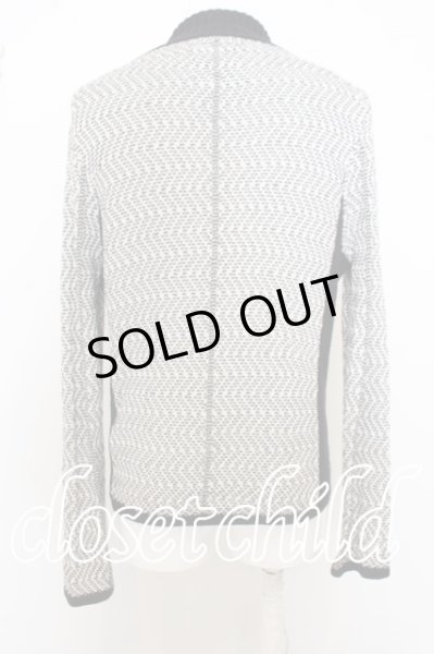 画像3: BUFFALO BOBS ジャケット.LE CAMBON【ルカンボン】ニットテーラード /ブラックｘホワイト/2 O-23-09-15-040w-1-ja-BU-m-YM-ZT357 (3)