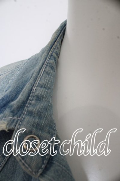 画像3: JACKROSE シャツ.リペアデニムウエスタンSS /ライトインディゴ/3 O-23-09-15-053w-1-sh-JA-m-YM-ZT357 (3)