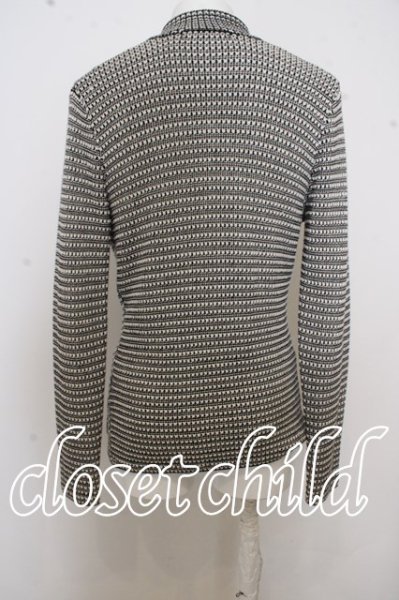 画像3: FUGA ジャケット.Corazon ニットテーラード'15SS /ブラックｘホワイト/44 O-23-09-15-060w-1-ja-FU-m-YM-ZT211 (3)