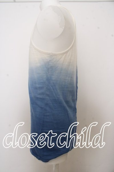 画像2: FUGA タンクトップ.グラデーションロング'14SS /ホワイトｘブルー/46 O-23-09-15-066w-1-to-FU-m-YM-ZT330 (2)