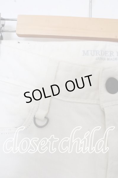 画像2: MURDER LICENSE パンツ.カラーストレッチスキニーデニム /ホワイト/46 O-23-09-15-009w-1-pa-MU-m-YM-ZT024 (2)