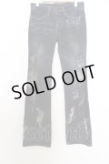 【SALE】FUA / コーティングデストロイヴィンテージフレアデニムパンツ’07AW W-23-09-22-035-FU-pa-YM-ZT463