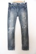 画像1: FUA / COWABUNA ダメージスキニーデニムパンツ'15SS W-23-09-22-038-FU-pa-YM-ZT463 (1)