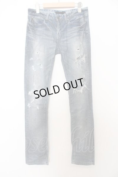画像1: 【SALE】FUA / COWABUNA ダメージスキニーデニムパンツ'15SS W-23-09-22-038-FU-pa-YM-ZT463