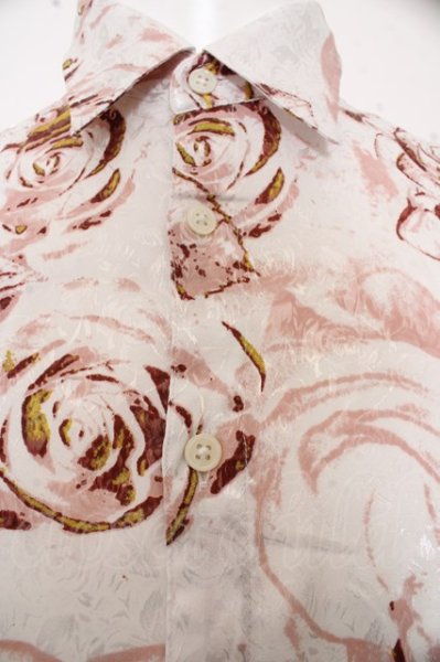 画像2: TORNADO MART / グロッシーローズプリントシャツ O-23-09-22-081-TO-sh-YM-ZT264 (2)