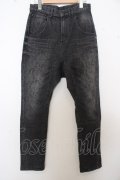 【WINTERセール】TORNADO MART / パイソンサルエルデニムパンツ’17SS W-23-09-22-088-TO-pa-YM-ZT156