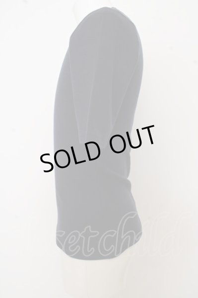 画像2: NO ID. / コットンUネックTシャツ W-23-09-22-017-NO-ts-YM-ZT123 (2)