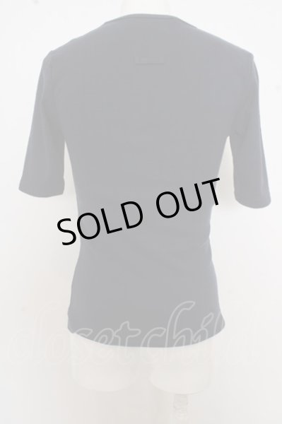 画像3: NO ID. / コットンUネックTシャツ W-23-09-22-017-NO-ts-YM-ZT123 (3)