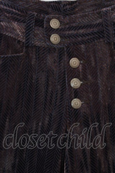 画像2: TORNADO MART / パンツ.ヘリンボーンムラ染めベルボトム O-23-09-25-053-TO-pa-YM-ZT156 (2)