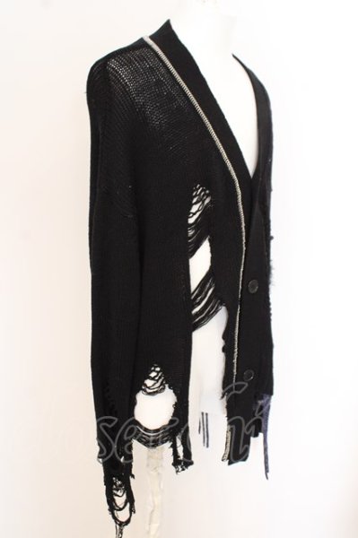 画像2: KIDILL / ×rurum/DOCKING CRUSH KNIT CARDIGAN O-23-09-25-007-KI-to-YM-ZT041 (2)