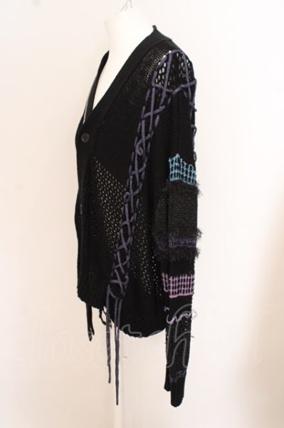 画像3: KIDILL / ×rurum/DOCKING CRUSH KNIT CARDIGAN O-23-09-25-007-KI-to-YM-ZT041 (3)