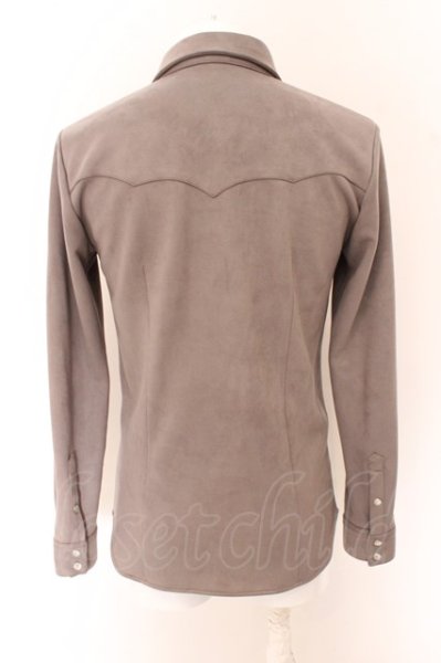 画像3: NO ID. / フェイクスエードウエスタンシャツ O-23-09-29-047-NO-sh-YM-ZT127 (3)