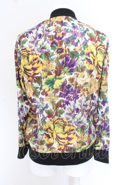 画像2: NO ID. BLACK / フラワパターンMA-1ブルゾン O-23-09-29-050-NO-ja-YM-ZT127 (2)