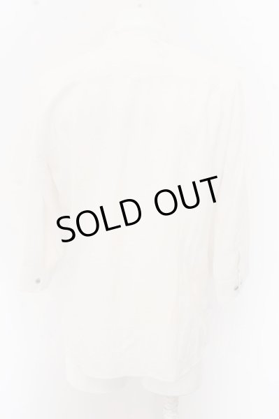 画像2: NO ID. / リネンタッチVネック7分袖シャツ O-23-09-29-052-NO-sh-YM-ZT454 (2)