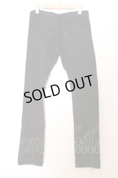 画像4: 上野商会 / ワッフルリペアデストロイデニムパンツ O-23-10-05-031-UE-pa-YM-ZT333 (4)