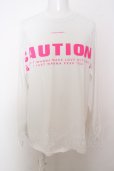 画像1: 【WINTERセール】FR2 / 【タグ付き】”CAUTION” Longsleeveカットソー O-23-10-05-007-FR-to-YM-ZT179 (1)