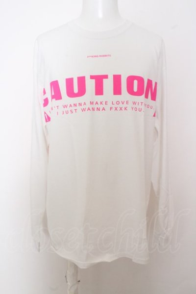 画像1: 【WINTERセール】FR2 / 【タグ付き】”CAUTION” Longsleeveカットソー O-23-10-05-007-FR-to-YM-ZT179
