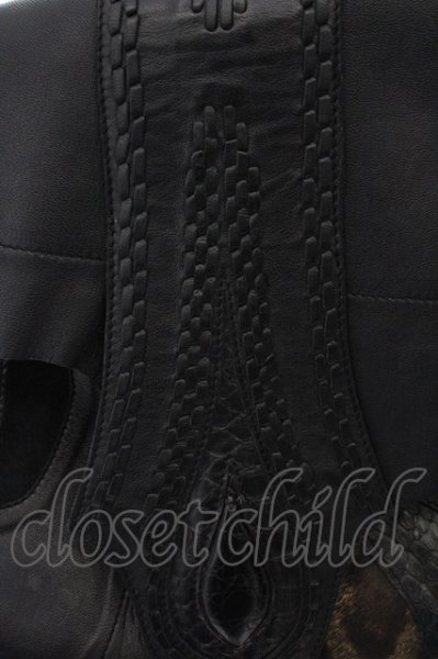 画像2: BLACK HONEY CHILI / パッチワークレザーショルダーバッグ O-23-10-09-070-el-ba-YM-ZT-ML006 (2)
