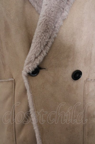 画像2: NO ID. BLACK / フェイクムートンリバーシブルフーデッドコート O-23-10-09-016-NO-ou-YM-ZT-M019 (2)