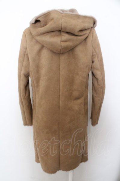 画像3: NO ID. BLACK / フェイクムートンリバーシブルフーデッドコート O-23-10-09-016-NO-ou-YM-ZT-M019 (3)