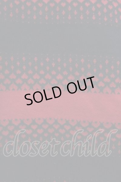 画像2: NUMBER (N)INE / ハートデザインボーダータンクトップ 3 レッド O-23-10-13-008-NU-to-YM-ZT100 (2)